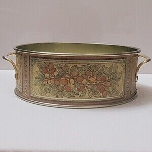 Vintage Pyrex 624 Golden Harvest Metal Casserole Cake Holder Carrier Serving